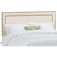 Andromeda Fabric Headboard - Nail Button Border, Parchment