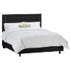 Andromeda Fabric Bed - Nail Button Border, Black 