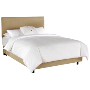Caelum Bed - Linen Slipcover Headboard, Sandstone 