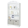 Tiara 4 Shelves Bookcase - Pure White - SS-10002