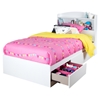 Logik Twin Mates Bedroom Set - 3 Drawers, Pure White - SS-10055-BS