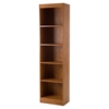 Axess 5 Shelves Narrow Bookcase - Country Pine - SS-10129