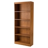Axess 5 Shelves Bookcase - Country Pine - SS-10132