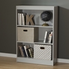 Axess 3 Shelves Bookcase - Soft Gray - SS-10135