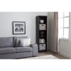 Morgan 5 Shelves Narrow Bookcase - Black Oak - SS-10139