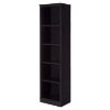 Morgan 5 Shelves Narrow Bookcase - Black Oak - SS-10139