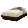 Basic Full Platform Bed - Moldings, Chocolate - SS-10162