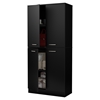 Axess Armoire - 4 Doors, Pure Black - SS-10178