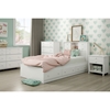 Little Smileys Twin Mates Bed - 3 Drawers, Pure White - SS-10479