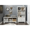 Vito Cubby Storage Bench - Pure White - SS-10327