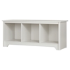Vito Cubby Storage Bench - Pure White - SS-10327