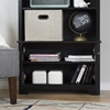 Vito 3 Shelves Bookcase - 2 Doors, Pure Black - SS-10331