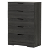 Holland Chest - 5 Drawers, Gray Oak - SS-10396