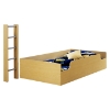 Popular Twin Loft Bedroom Set in Natural Maple - SS-2713-LOFT-SET