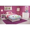 Libra White Bedroom Set with Twin Bed - SS-3050-3PC-KIDS