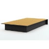 Libra Low Profile Twin Platform Bed in Black - SS-3070235