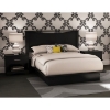 Step One Black Low Profile Bed with Nightstands - SS-30702-3PC