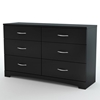 Step One Black Dresser with 6 Drawers - SS-3107010