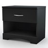 Step One Black Low Profile Bed with Nightstands - SS-30702-3PC