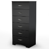 Step One Black Chest with 6 Drawers - SS-3107066