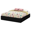 Step One King Platform Bed - 6 Drawers, Pure Black - SS-3107249