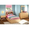 Step One Natural Maple Twin Bookcase Headboard - SS-3113098