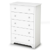 Vito 5-Drawer Chest in White - SS-3150035