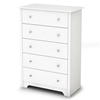 Vito 5-Drawer Chest in White - SS-3150035