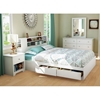 Vito Queen White Bedroom Set with Bookcase Bed - SS-3150-4PC