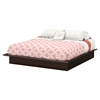 Step One King Platform Bed with Mouldings - Chocolate - SS-3159248