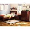 Sweet Morning Bedroom Set with Twin Bed in Royal Cherry - SS-3246-BSET
