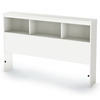Sparkling Full Bookcase Headboard in Pure White - SS-3260093