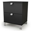 Spark 2-Drawer Nightstand in Black - SS-3270060