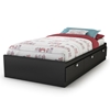 Spark Twin Mate's Bed in Black - SS-3270080