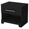 Primo 1 Drawer Nightstand - Pure Black - SS-3307062