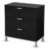 Flexible Black Oak 3-Drawer Chest - SS-3347033