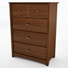 Willow Cherry Bedroom Chest with 4 Drawers - SS-3356034