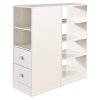 Logik Twin Loft Bedroom Set in White - SS-3360A4