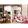 Logik Twin Loft Bedroom Set in White - SS-3360A4