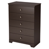 Zach 5 Drawers Chest - Chocolate - SS-3569035