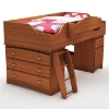 Imagine Twin Loft Bed with Storage - SS-3576A3