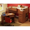 Imagine Twin Loft Bedroom Set with Desk - SS-3576-LOFT-2PC