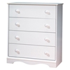 Heavenly White 4-Drawer Chest - SS-3680034