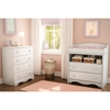 Heavenly Changing Table and 4 Drawers Chest - Pure White - SS-3680A2