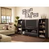 City Life Black Bookcase/Media Storage - SS-4270651