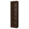Axess 5 Shelves Narrow Bookcase - Chocolate - SS-7259758