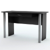 City Life Black Office Desk with Chrome Legs - SS-7270710