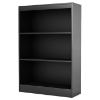 Axess Contemporary 3-Shelf Bookcase in Black - SS-7270766