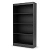 Axess Contemporary 4-Shelf Bookcase in Black - SS-7270767