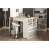Crea Counter Height Craft Table - Storage, Pure White - SS-7550729